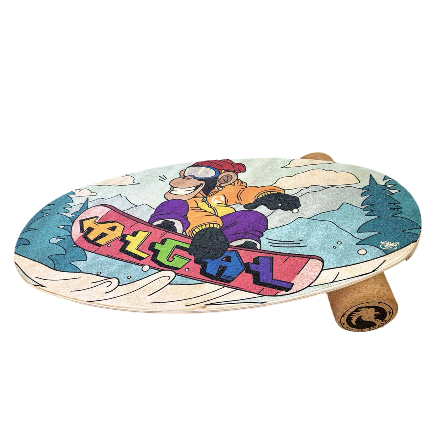 Balance Board Monkey - Divertimento e Fitness - Rullo in Sghero da 10