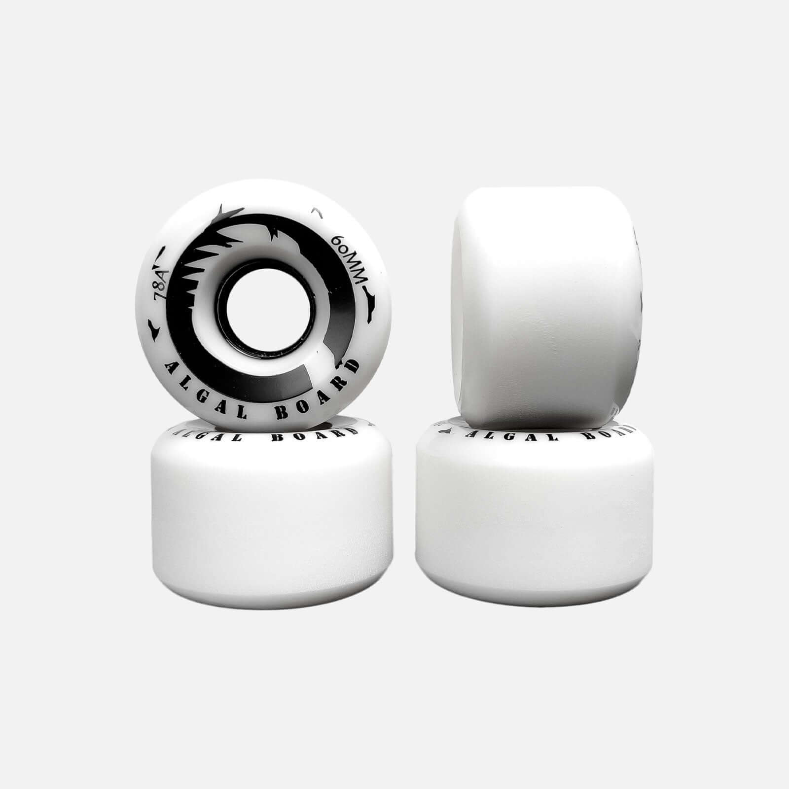 PATIKIL Set di Ruote per Pattini a Rotelle, 4pz 65mm 78A Set di Ruote Skateboard Cruiser Luminose con Cuscinetti Kit AttrezziCamion per Pattini Quad Aperto, Grigio